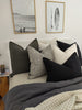 Santorini Pure French Linen Duvet Cover Quilt Cover Set - Charcoal