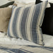 Mediterrean Cotton Linen Yarn Dyed Feather Filled Cushion and Throw