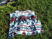 Woven Tapestry Picnic Rug Beach Blanket-  Native Blue
