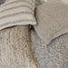 Messina Hand Loomed Rustic Linen Cushion 55cm Square