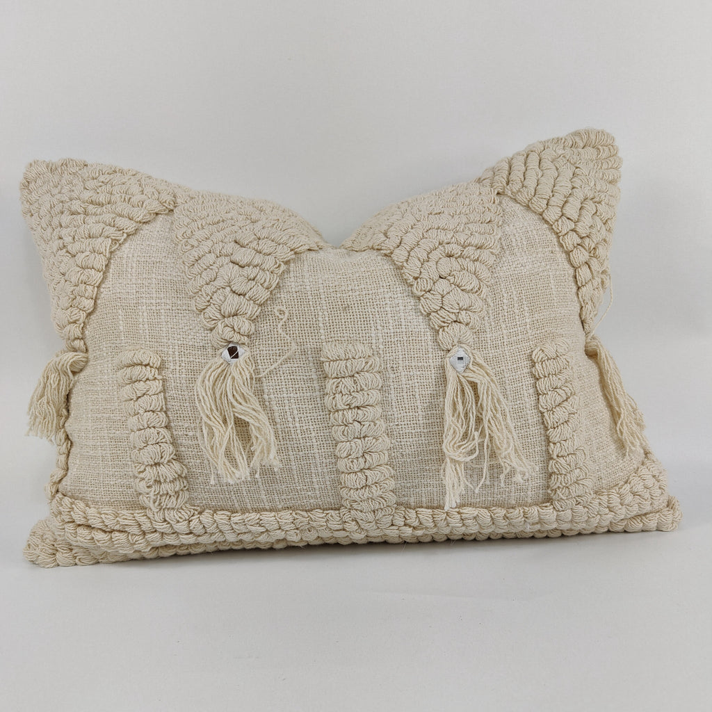 Nordic Chic  Hazel Cotton Cushion Feather Filled 35x50cm