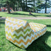 Cronulla Outdoor Sun Lounge/Beanbag Set Solution-Dyed Fabrics - Sunset Wave