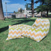 Cronulla Outdoor Sun Lounge/Beanbag Set Solution-Dyed Fabrics - Sunset Wave