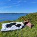 Woven Tapestry Picnic Rug Beach Blanket-  Rock in the Sea