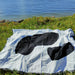 Woven Tapestry Picnic Rug Beach Blanket-  Rock in the Sea