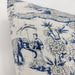 Chinoiserie Oriental Garden Linen Cotton Cushion 60cm Square Feather Filled
