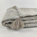 Shell Cotton Linen Yarn Dyed Feather Filled Throw