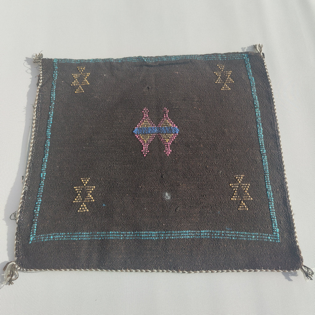 Casablanca Artisan Moroccan Cactus Silk Home Hand-Loomed Vegan Cushion Cover