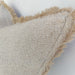 Rustic Jute Linen Cushion Feather Filled 40cmx 60cm - Bedouin