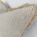 Rustic Jute Linen Cushion Feather Filled 60cm Square - Bedouin