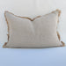 Rustic Jute Linen Cushion Feather Filled 40cmx 60cm - Bedouin