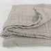 Wabi Sabi Stonewashed Cotton Muslin Massive Throw & Bedcover 230cmx200cm - Latte
