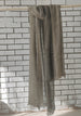 Ripple Effect Texture Two Tone French Linen Scarf - Latte &  Dark Grey
