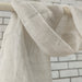 Ripple Effect Texture French Linen Scarf - Natural