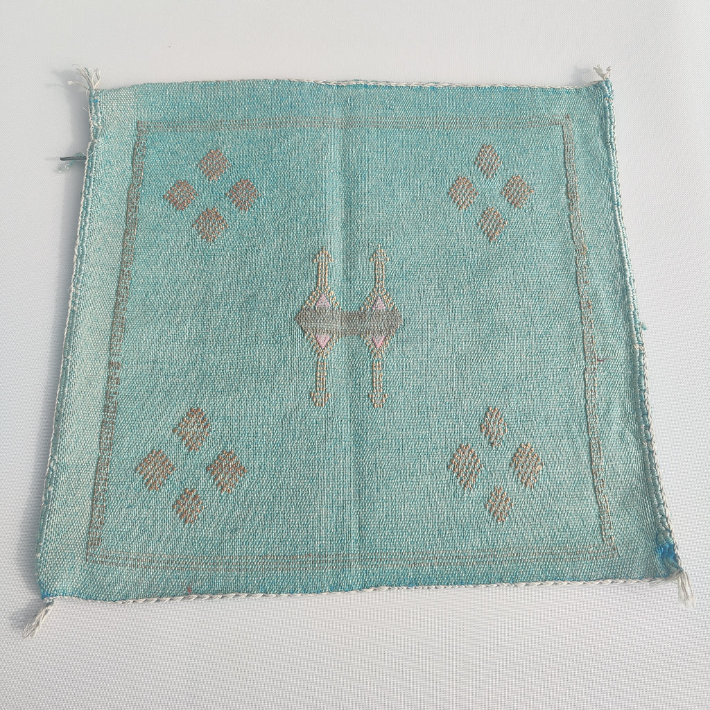Casablanca Artisan Moroccan Cactus Silk Home Hand-Loomed Vegan Cushion Cover