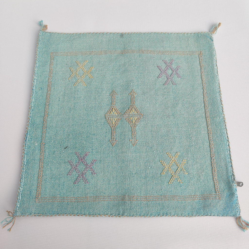 Casablanca Artisan Moroccan Cactus Silk Home Hand-Loomed Vegan Cushion Cover