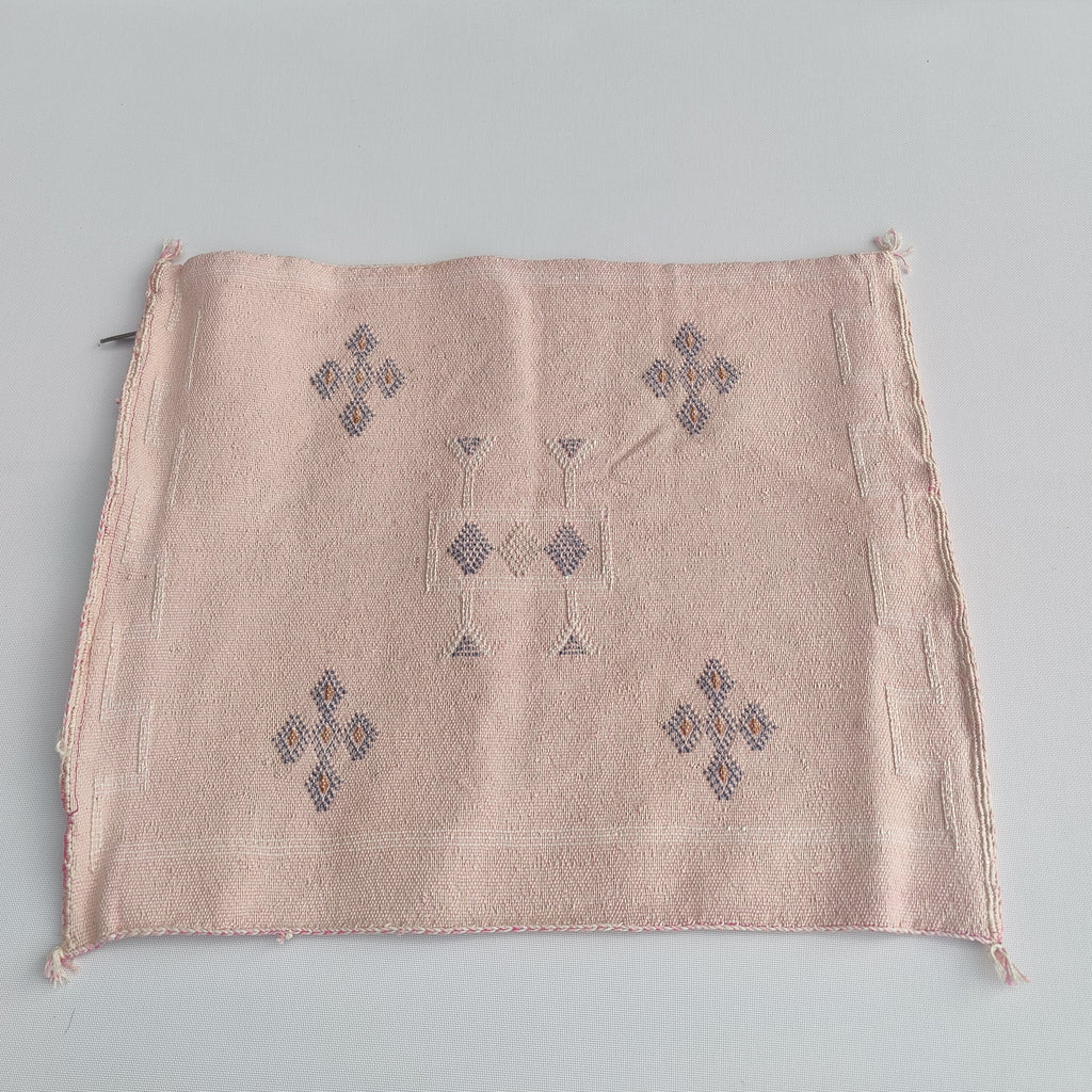 Casablanca Artisan Moroccan Cactus Silk Home Hand-Loomed Vegan Cushion Cover