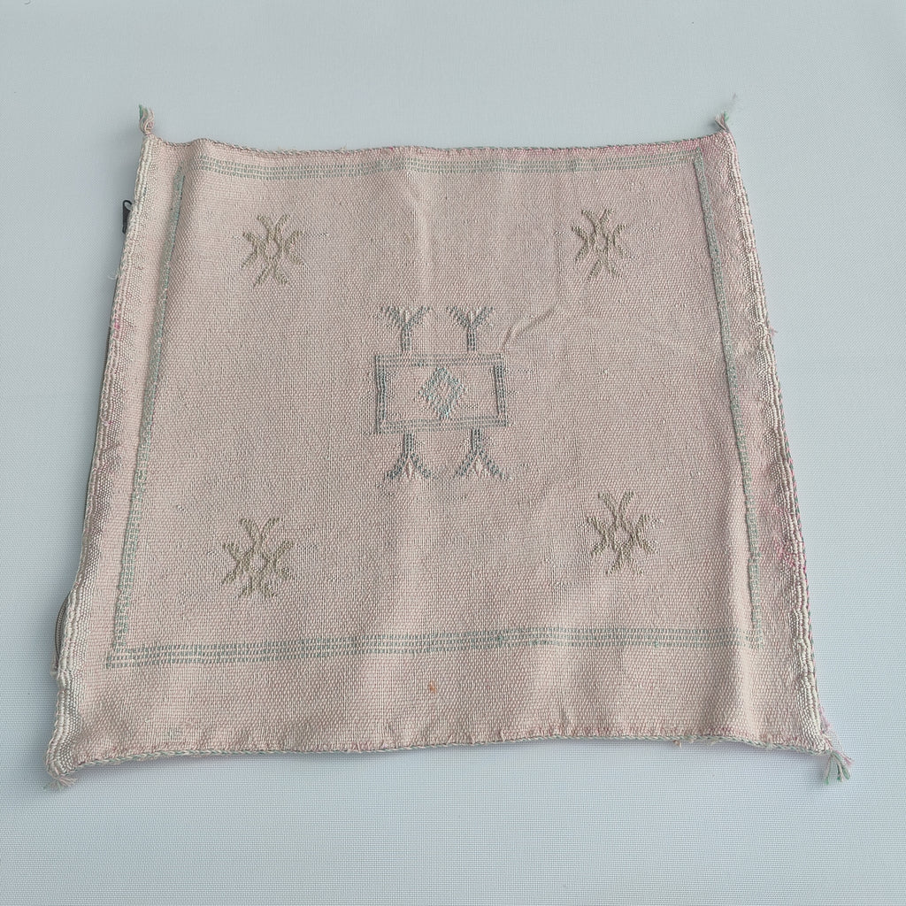 Casablanca Artisan Moroccan Cactus Silk Home Hand-Loomed Vegan Cushion Cover