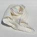 Woven Texture French Linen Scarf - Cream White & Mustard