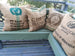Up Cycling Worldwide Coffee Bean Bag Rustic Cushion 50cm Square - Guatemala