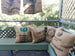 Up Cycling Worldwide Coffee Bean Bag Rustic Cushion 60cm Square- Indonesia