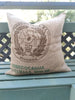 Up Cycling Worldwide Coffee Bean Bag Rustic Cushion 50cm Square - Guatemala
