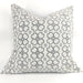 Moroccan Tile Cotton Linen Yarn Dyed Feather Filled Cushion and Massive Throw