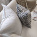 Moroccan Tile Cotton Linen Yarn Dyed Feather Filled Cushion and Massive Throw