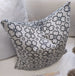Moroccan Tile Cotton Linen Yarn Dyed Feather Filled Cushion and Massive Throw