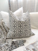 Moroccan Tile Cotton Linen Yarn Dyed Feather Filled Bedcover & Massive Throw 230cm x 200cm
