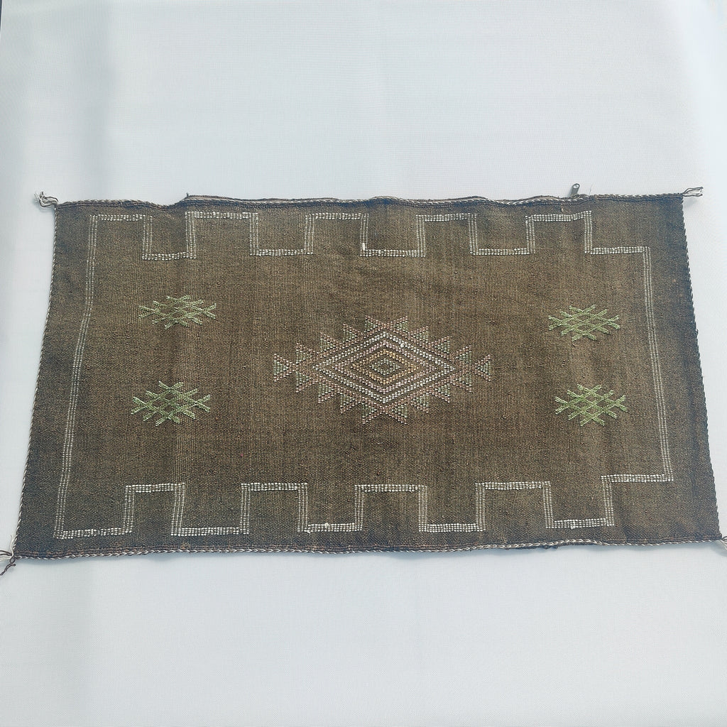 Casablanca Artisan Moroccan Cactus Silk Home Hand-Loomed Vegan Cushion Lumbar