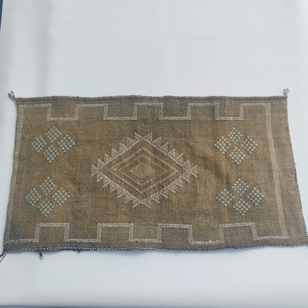 Casablanca Artisan Moroccan Cactus Silk Home Hand-Loomed Vegan Cushion Lumbar