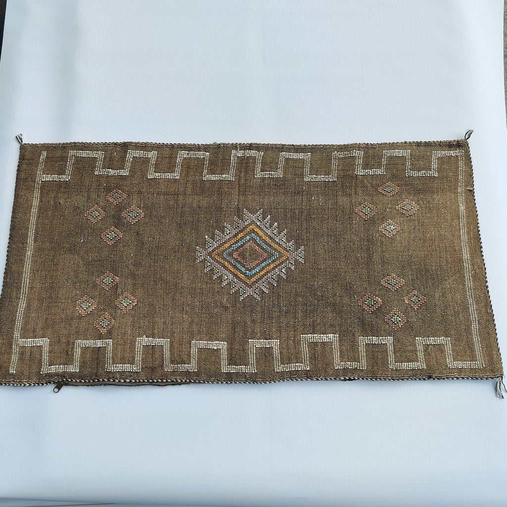 Casablanca Artisan Moroccan Cactus Silk Home Hand-Loomed Vegan Cushion Lumbar