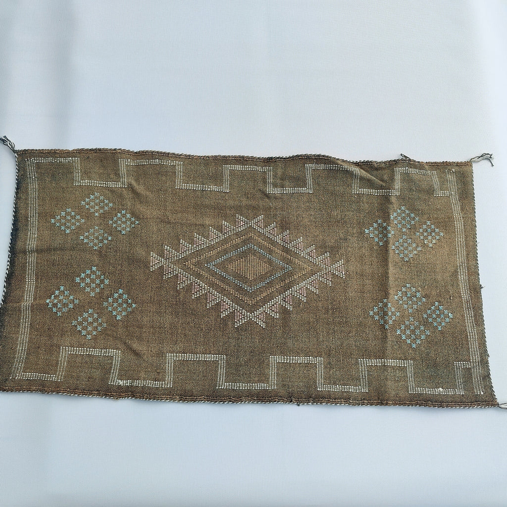 Casablanca Artisan Moroccan Cactus Silk Home Hand-Loomed Vegan Cushion Lumbar