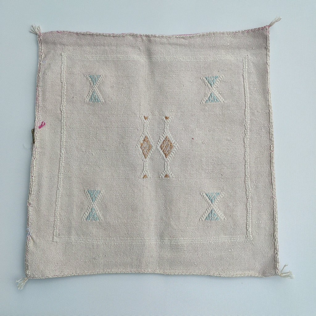 Casablanca Artisan Moroccan Cactus Silk Home Hand-Loomed Vegan Cushion Cover