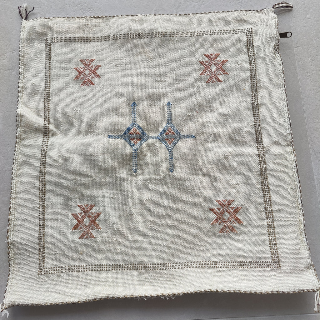 Casablanca Artisan Moroccan Cactus Silk Home Hand-Loomed Vegan Cushion Cover