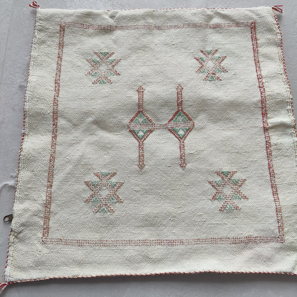 Casablanca Artisan Moroccan Cactus Silk Home Hand-Loomed Vegan Cushion Cover