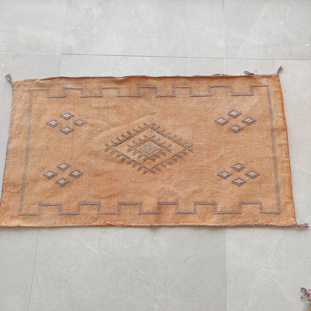 Casablanca Artisan Moroccan Cactus Silk Home Hand-Loomed Vegan Cushion Lumbar