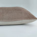 Fontainebleau Cotton Velvet & French Linen Two Sided Feather Filled Cushion 40cmx60cm Lumbar- Nude Pink