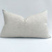 Fontainebleau Cotton Velvet & French Linen Two Sided Feather Filled Cushion 40cmx60cm Lumbar- Stone Blue