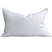 Reims Stonewashed Heavy Weight French Linen Cushion Feather Filled - White