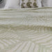 Banana Leaf 100% Muslin Jacquard Cotton Bedcover Double to Queen - Green
