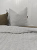Helsinki 100% Pure French Linen Quilted Bed Cover - Tuscan Sun Pinstriped