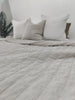 Helsinki 100% Pure French Linen Quilted Bed Cover  230x200cm- Natural