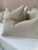 Amiens Jute Linen Cotton Waffle Texture Cushion 60cm Square