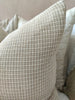 Amiens Linen Cotton Waffle Texture Cushion 55cm Square - Natural