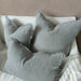Matera Stonewashed Heavy Weight French Linen Cushion 50cm Square - Blue Grey