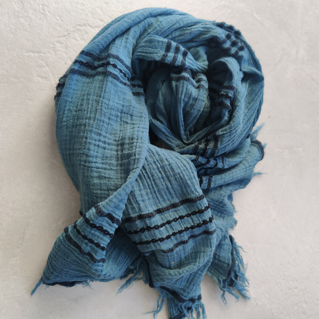 Pareo Premium Turkish Pure Cotton Beach Towel Throw Blanket 80cm x 160cm - Petrolium