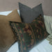 Aztec Cushion Merino Blend Cushion Lumbar Feather Filled - Deep Forest Green