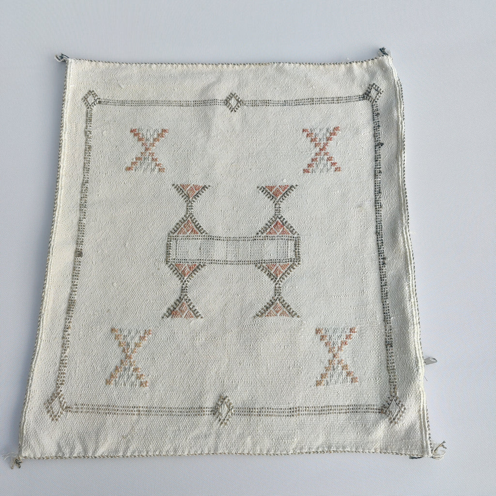 Casablanca Artisan Moroccan Cactus Silk Home Hand-Loomed Vegan Cushion Cover